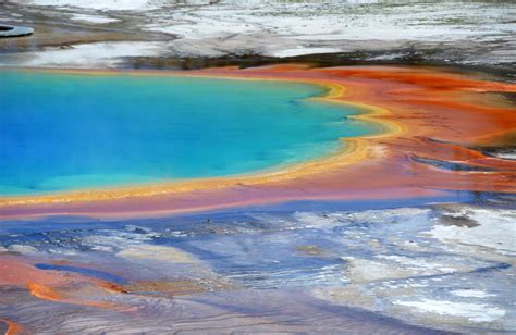 1366x768 Wallpaper Yellowstone Grand Prismatic Spring No People