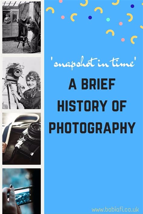 Snapshot In Time A Brief History Of Photography History Of