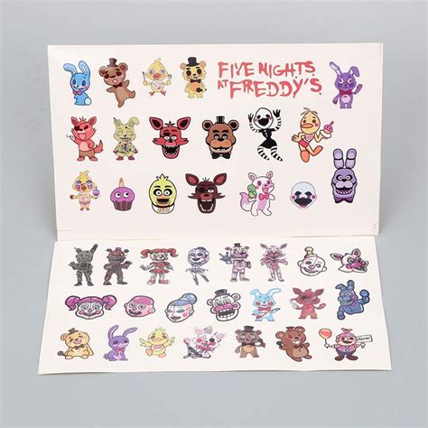 buy 60pcs lot five nights at freddy s decal stickers for car laptop cupcake freddy fazbear