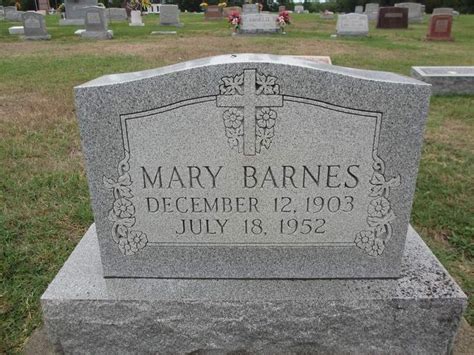 Mary Barnes Find A Grave Photos Grave Memorials