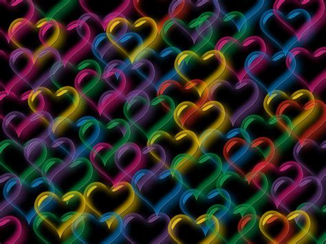 Neon Hearts Wallpapers Wallpaper Cave