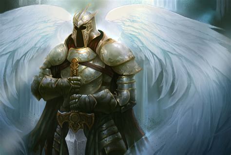 Paladin Angel Warrior Fantasy Fighter Art