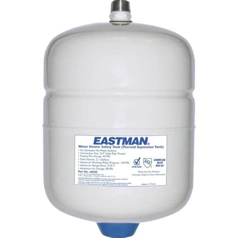 Eastman Thermal Expansion Tank Universal Steel Water Heater Pressure