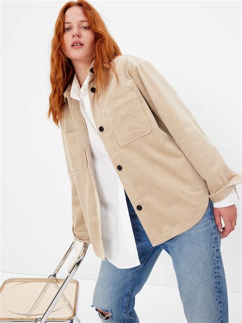 oversized corduroy shirt gap