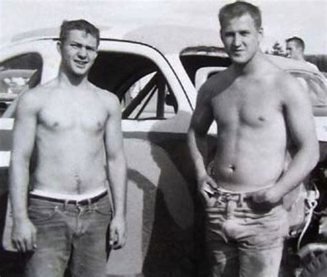 Car Buffs S Shirtless Men Vintage Men Men Vintage