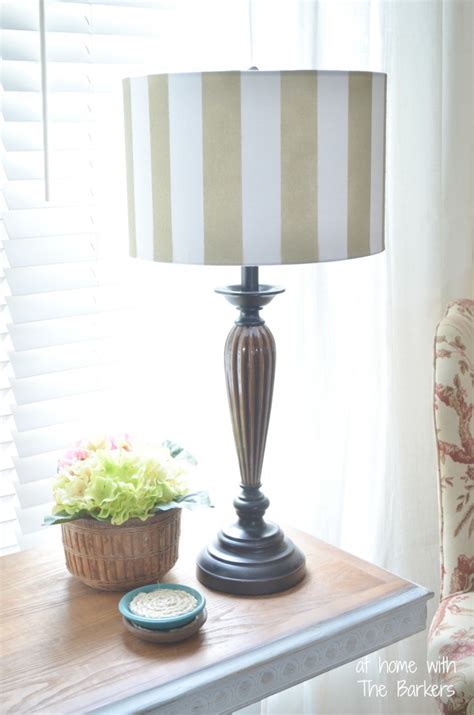 Diy Spray Painted Lamp Shade At Home With The Barkers