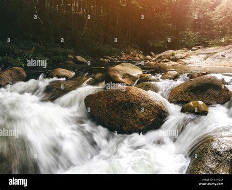 Water Movement In A River Stock Photo Alamy