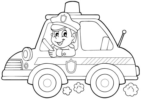 Voiture Coloriage Police / Voiture De Police A Colorier ...