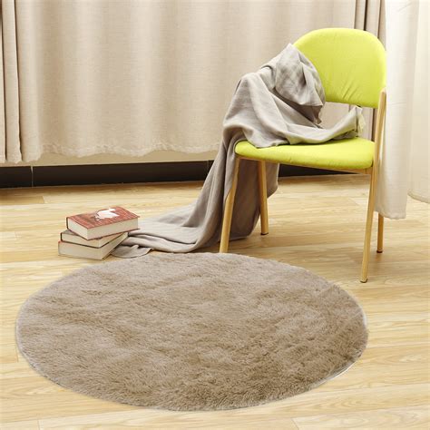 Round Fluffy Soft Area Rugsnon Slip And Shaggy Carpet Floor Mat
