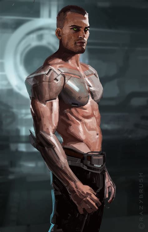 Biotech Soldier Goran Bukvic Crazybrush Cyberpunk Character Sci Fi