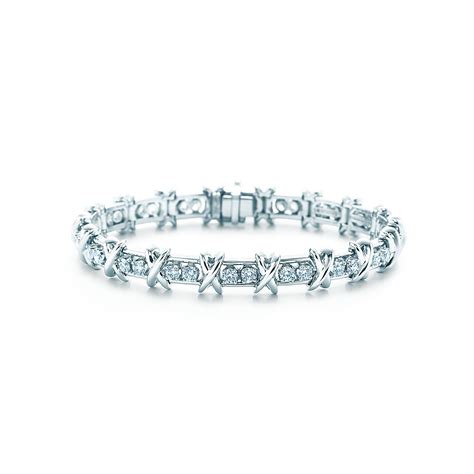 Tiffany And Co Schlumberger® 36 Stone Bracelet In Platinum With Diamonds