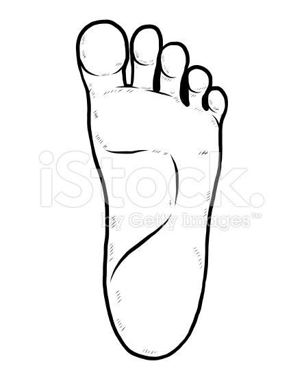Left Sole Cartoon Vector And Illustration Black And White Hand