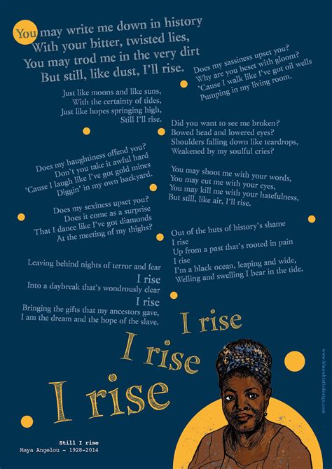Still I Rise By Maya Angelou A Print G Stock Etsy Canada