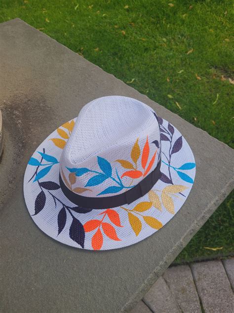 Hand Painted Hat Etsy