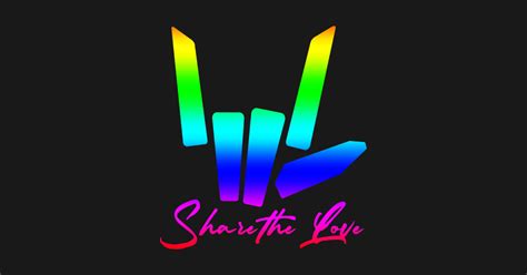 Share The Love Share The Love Logo Sticker Teepublic