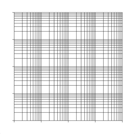 Free Printable Semi Log Graph Paper 4 Cycle Semi Log Graph Paper