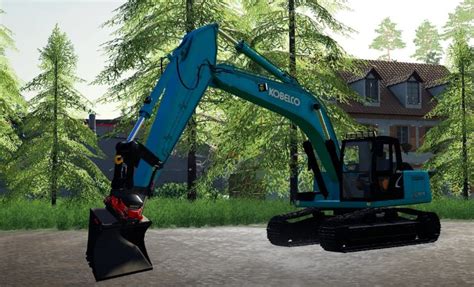 Fs19 Kobelco Sk210 Rototilt V1000 Fs 19 Forklifts Excavators Mod