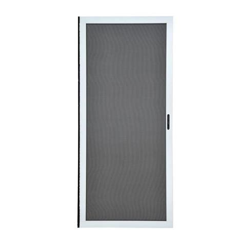 Custom sliding screen door replacement can be just as easy with this specialty line. Grisham 30-in x 80-in White Aluminum Frame Sliding Curtain ...