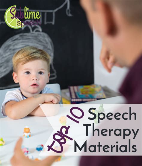 Top 10 Speech Therapy Materials Sublime Speech Speech Therapy