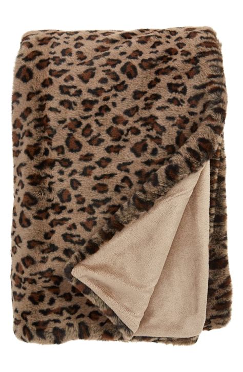 Nordstrom Faux Leopard Fur Throw Blanket Best Home Products From
