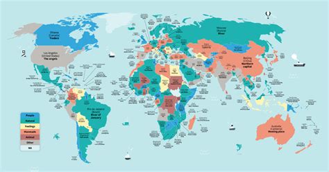 World Map With Capital Cities World Map