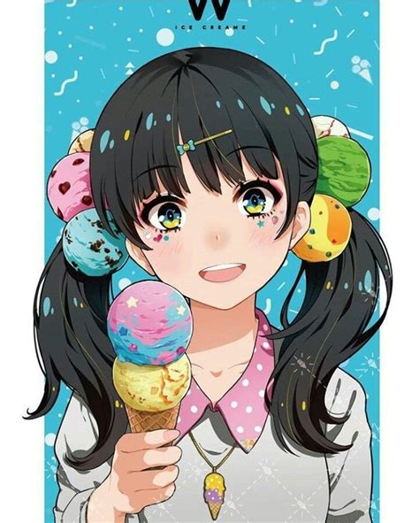 Anime Girls And Ice Cream Animoe