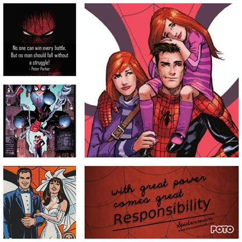 The Parker Family. M.J. Parker, Peter Parker and Annie May parker 
