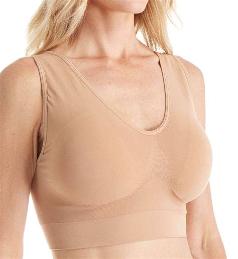 Rhonda Shear Ahh Seamless Leisure Bra With Removable Pads