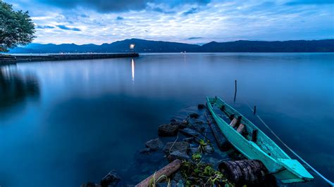 Nature Lake Sumatra Boat Wallpapers Hd Desktop And Mobile Backgrounds