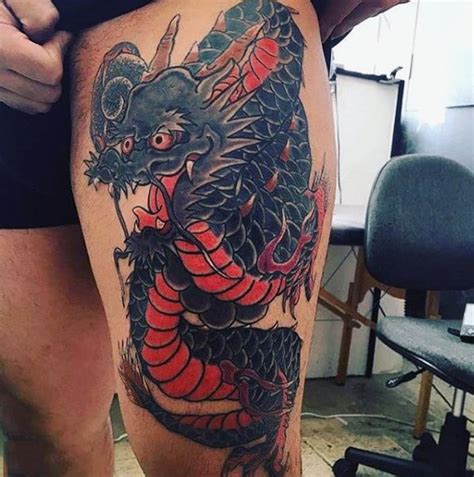 Contents  show 1 dragon tattoo meaning. Top 70 Mind-Blowing Men's Thigh Tattoos [2020 Inspiration ...