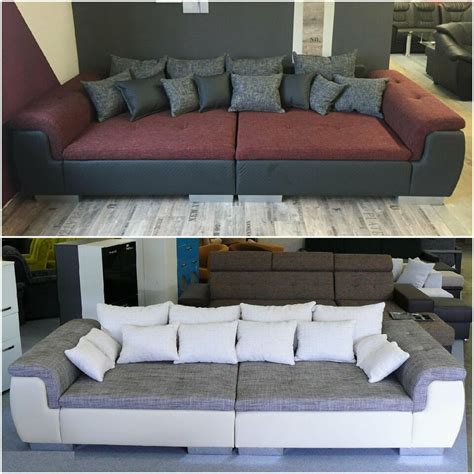 Sofa echt leder garnitur 3 teilig lieferung möglich. Neu Xxl Big Sofa Couch Garnitur Wohnlandschaft Grün ...