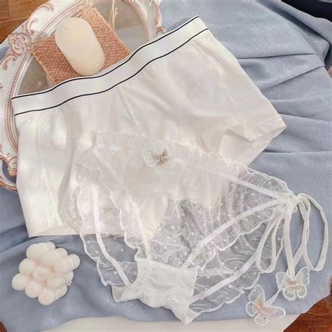 Couple Underwear Set Couple Lace Cool Middle Waist Thin Female Japanese Sex Confused Sexy