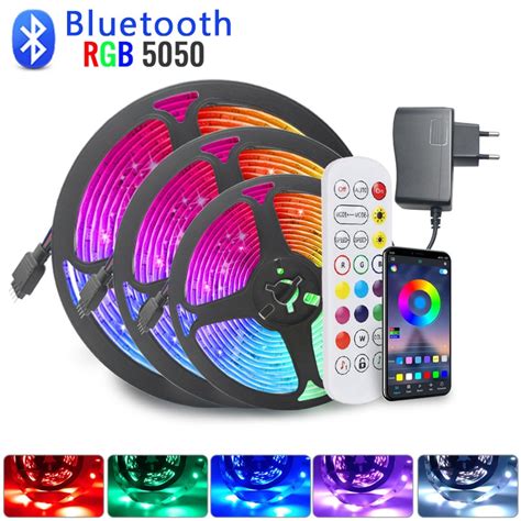 Led Lights Strips Bluetooth 15m 5050 Waterproof 2835 Wifi Rgb Flexible