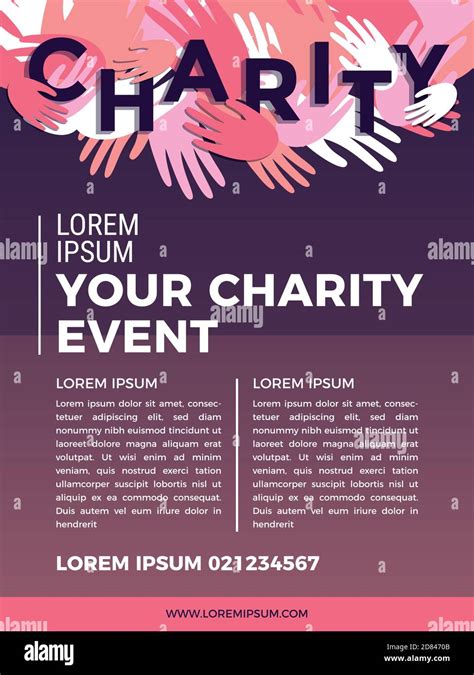 charity und spende poster design vorlagen kartenflyer poster mit ihrem text für