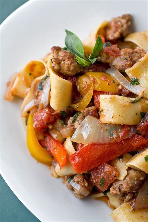 Italian Perfect Easy Pasta With Sausages And Peppers Recipe Agneseitalianrecipes