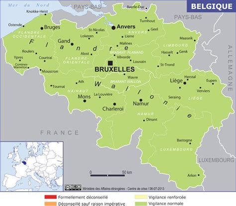 Belgique sur la carte du monde. Carte de la Belgique - Découvrir plusieurs cartes du pays