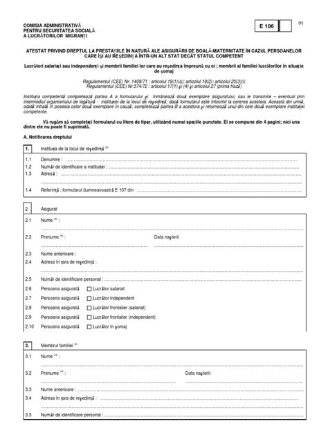 Please enable javascript to continue using this application. Formular E106