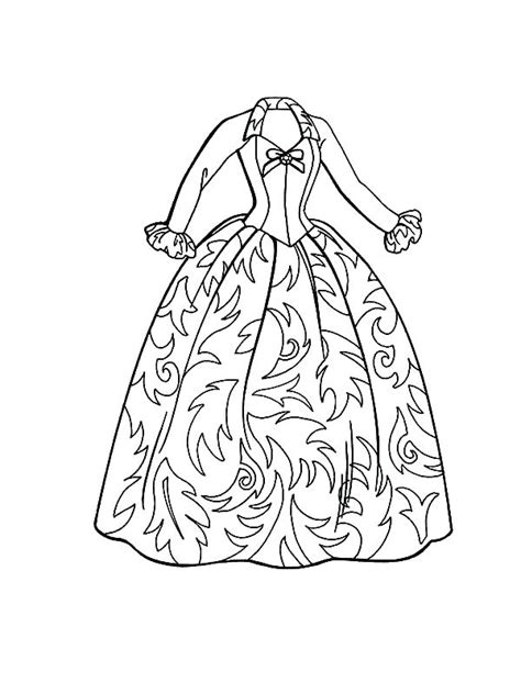 Fashion Clothes Coloring Pages At Free Printable