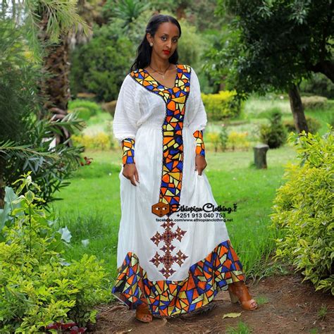 Ethiopian Traditional Dresskemis Ethiopian Dress Habesha Dress Eritrean Dress Town