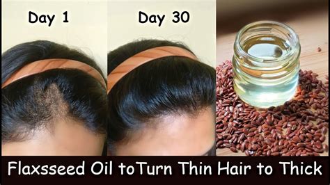 She Applied Flaxseed Oil And Turn Thin Hair To Thick Hair In 30 Days