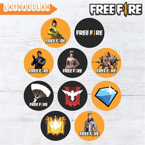 God has kept your day special because you are free to eat as much cake and your favorite items as you can. 10pcs Free Fire Garena Game Freefire 4cm 5cm Cupcake ...