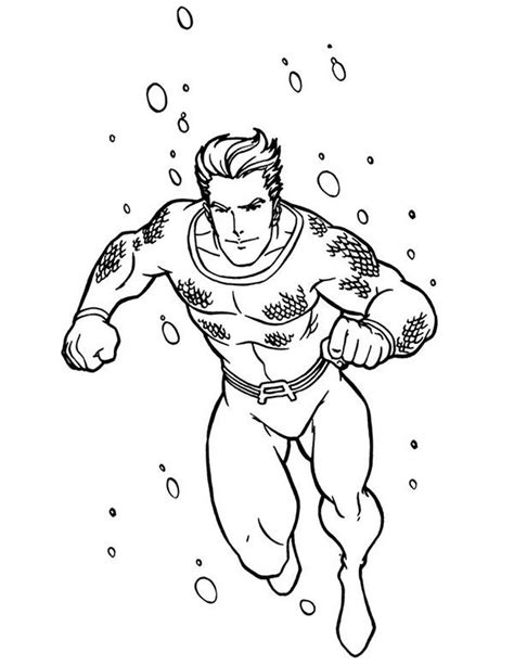 Aquaman Coloring Pages 3 Superheroes Para Colorear Páginas Para Colorear Dibujos Faciles