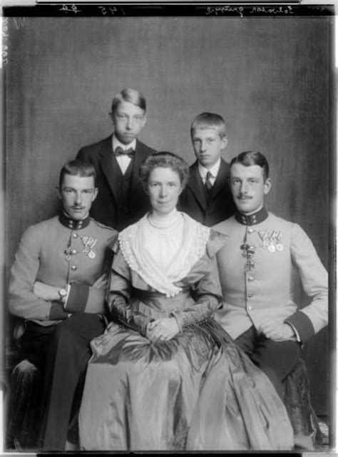 Archduchess Marie Valerie Of Austria With Her Four Sons Archdukes