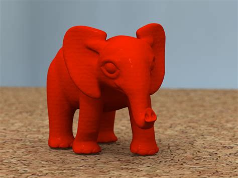 Archivo STL gratis pequeño elefanteDiseño por impresión en 3D para