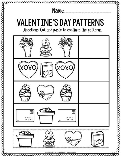Valentines Day Worksheets Printables