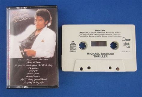 Michael Jackson Thriller Cassette Tape 1982 Cbs Qet 38112 Michael