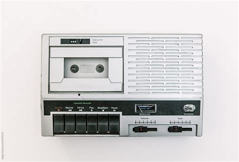 Portable 1980s Cassette Deck Tape Recorder By Stocksy Contributor