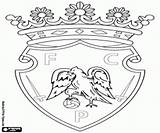 Fc Penafiel Badge Coloring Emblems Portuguese Championship Football Pages sketch template