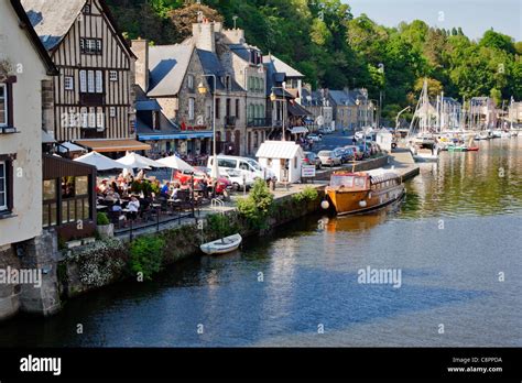 Dinan Port De Plaisance Brittanyfrance Europe Stock Photo Alamy