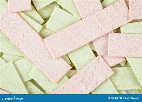 Textured Background Many Chewing Gum Plates Stock Photo Image Of Flat